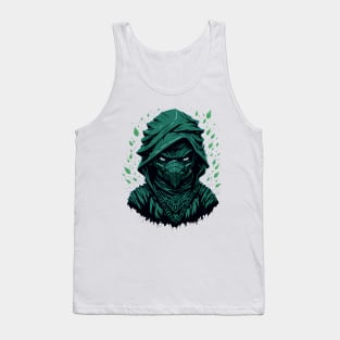 Maltese as green angry ninja in mask Tank Top